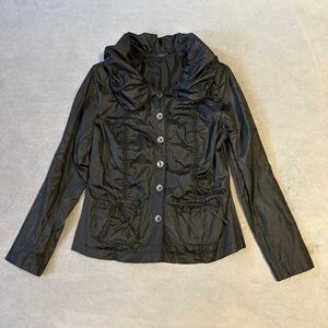 Kapalua Concept Lightweight Jacket Women's Size 8 Black Windbreaker Sporty Girly